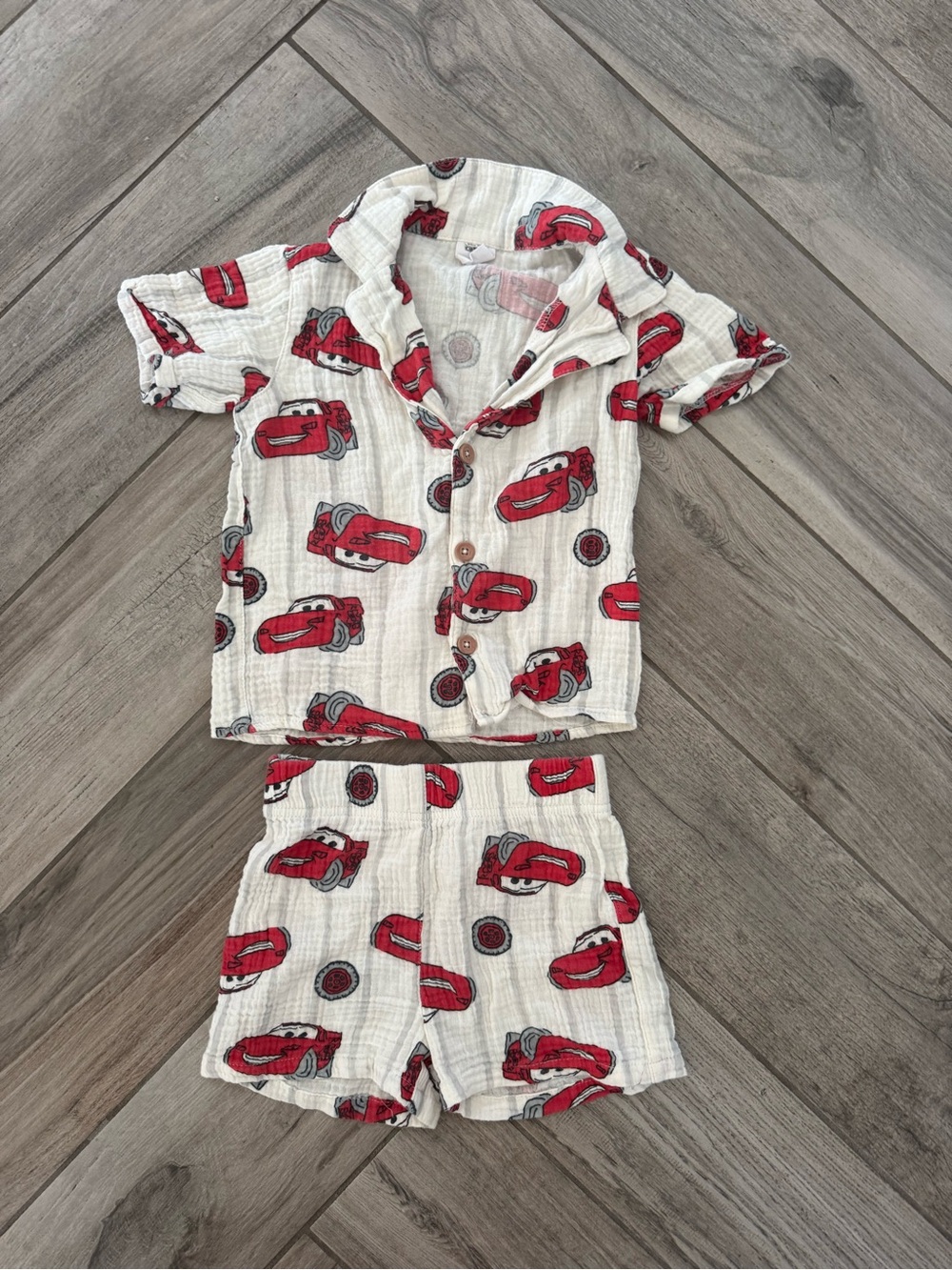 Lightning McQueen shirt shorts set